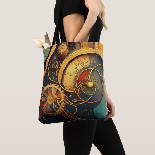 Steampunk Clockwork Abstract Design Tasche (Von Nahem)