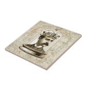 Steampunk clockwork brain head in jar fliese (Seite)