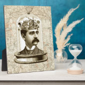 Steampunk clockwork brain head in jar fotoplatte (Seite)