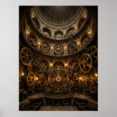 Steampunk Clockwork Machine Hall Poster (Vorne)