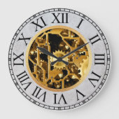 Steampunk Clockworks Große Wanduhr (Vorderseite)