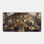 Steampunk-Cockpit Schreibtischunterlage (Vorderseite)