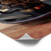 Steampunk Coffee Cup Poster (Ecke)