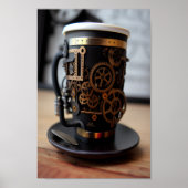 Steampunk Coffee Cup Poster (Vorne)