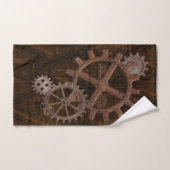Steampunk Cogs , Gears, Map & Compass Badhandtuch Set (Handtuch)