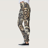 Steampunk Cogs & Gears Muster Leggings (Links)