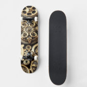 Steampunk Cogs und Gears Skateboard (Vorderseite)