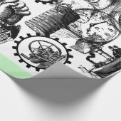 Steampunk Collage #1 durch Artinspired Geschenkpapier (Ecke)