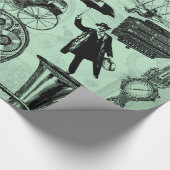 Steampunk Collage #2 durch Artinspired Geschenkpapier (Ecke)