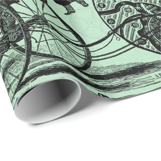 Steampunk Collage #2 durch Artinspired Geschenkpapier (Rolleneckpunkt)