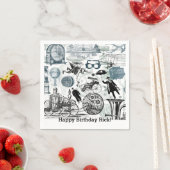 Steampunk Collage #2 von Artinspired Serviette (Beispiel)