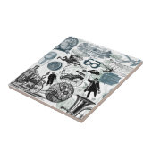 Steampunk Collage koloriert Fliese (Seite)