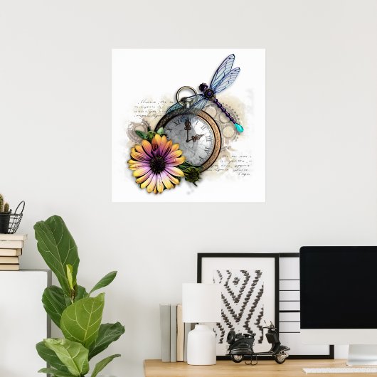 Steampunk Collage Poster (Heimbüro)