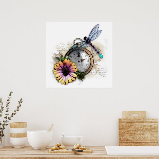 Steampunk Collage Poster (Küche)