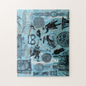 Steampunk Collage Time Traveller Puzzle (Vertikal)
