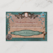 Steampunk-Collectives für Web oder lokales Geschäf Visitenkarte (Rückseite)