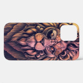 Steampunk Color Gradient Rustikale Lion Case-Mate iPhone Hülle (Rückseite (Horizontal))