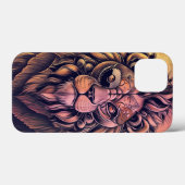 Steampunk Color Gradient Rustikale Lion Case-Mate iPhone Hülle (Rückseite (Horizontal))