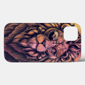 Steampunk Color Gradient Rustikale Lion Case-Mate iPhone Hülle (Rückseite (Horizontal))