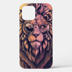 Steampunk Color Gradient Rustikale Lion Case-Mate iPhone Hülle