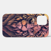 Steampunk Color Gradient Rustikale Lion Case-Mate iPhone Hülle (Rückseite (Horizontal))