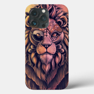 Steampunk Color Gradient Rustikale Lion Case-Mate iPhone Hülle