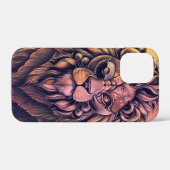 Steampunk Color Gradient Rustikale Lion Case-Mate iPhone Hülle (Rückseite (Horizontal))