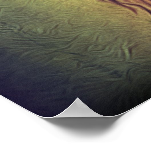 Steampunk Color Gradient Rustikale Lion Poster (Ecke)