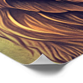 Steampunk Color Gradient Rustikale Lion Poster (Ecke)