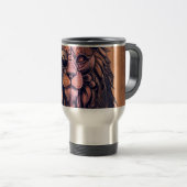 Steampunk Color Gradient Rustikale Lion Reisebecher (VorderseiteRechts)