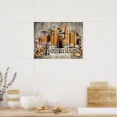 Steampunk Columbus Poster (Küche)