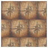 Steampunk Compass Star Fabric Stoff (Nahaufnahme)