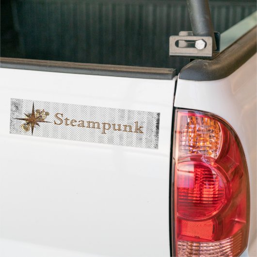 Steampunk Compass Star Grunge Autoaufkleber (Auf Lkw)