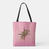 Steampunk Compass Star Tote Bag Tasche (Rückseite)