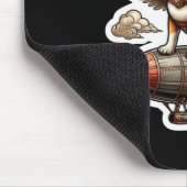 Steampunk Corgi Adventure Sticker - Whimsical Flyi Mousepad (Ecke)