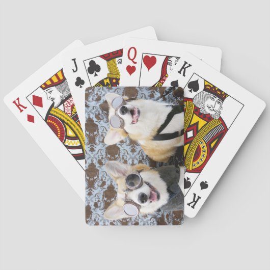 Steampunk Corgis Playing Cards Spielkarten (Rückseite)