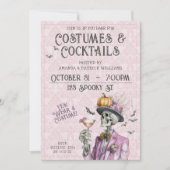 Steampunk Costume Cocktails Adult Halloween Einladung (Vorderseite)