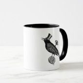Steampunk Crow 2 Tasse (VorderseiteRechts)
