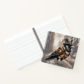 Steampunk Crow in London Spiral Notebook Notizblock (Innenseite)