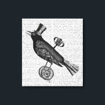 Steampunk Crow Leinwanddruck<br><div class="desc">Haustiere</div>
