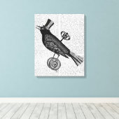 Steampunk Crow Leinwanddruck (Insitu (Holzboden))
