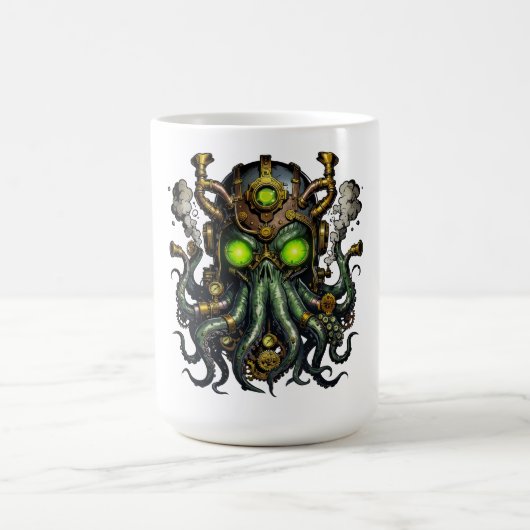 Steampunk-Cthulhu-Monster  Kaffeetasse (Mittel)