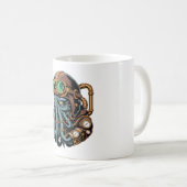 Steampunk-Cthulhu-Monster Kaffeetasse (VorderseiteRechts)