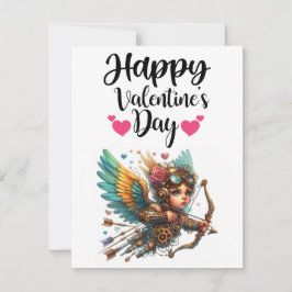 Steampunk Cupid Valentinstag Mitteilungskarte