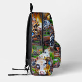 Steampunk Cyber Cow Bedruckter Rucksack (Links)