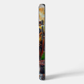 Steampunk Cyber Cow Case-Mate iPhone Hülle (Rückseite / Links)