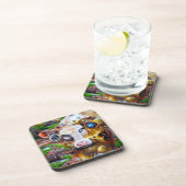 Steampunk Cyber Cow Getränkeuntersetzer (Rechte Seite)