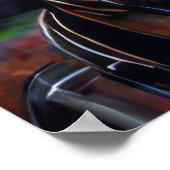 Steampunk Cyber Cow Poster (Ecke)