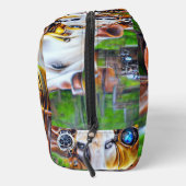 Steampunk Cyber Cow Waschbeutel (Rechts)