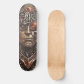 Steampunk-Cyborg-Auge der Unendlichkeit-Skateboard Skateboard (Vorderseite)